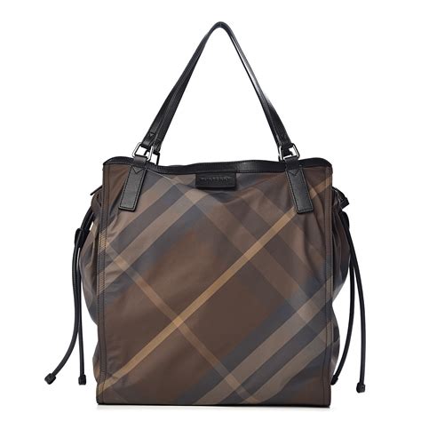 burberry canvas check tote bag|burberry packable tote bag.